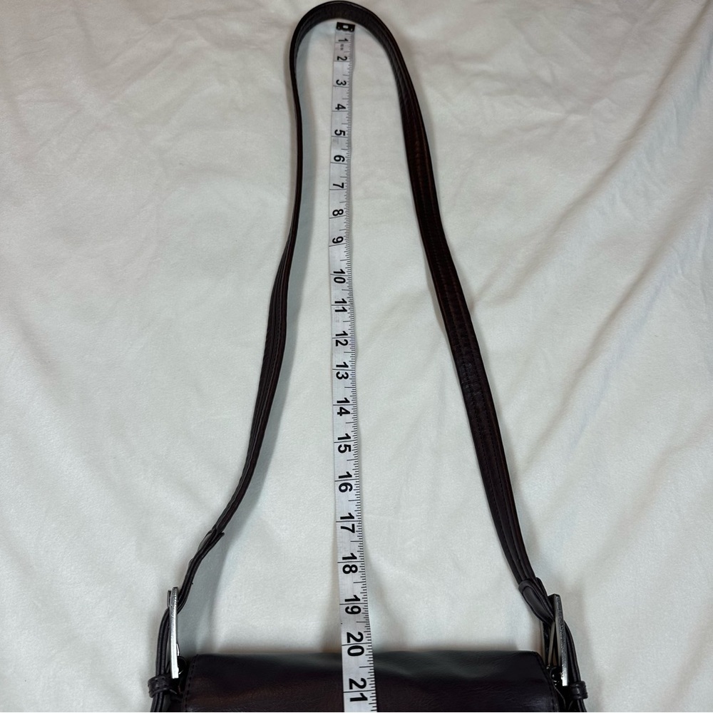 Relic Cross Body Bag Soft Faux Leather Purse Dark Brown Multiple Compartments - Picture 12 of 14